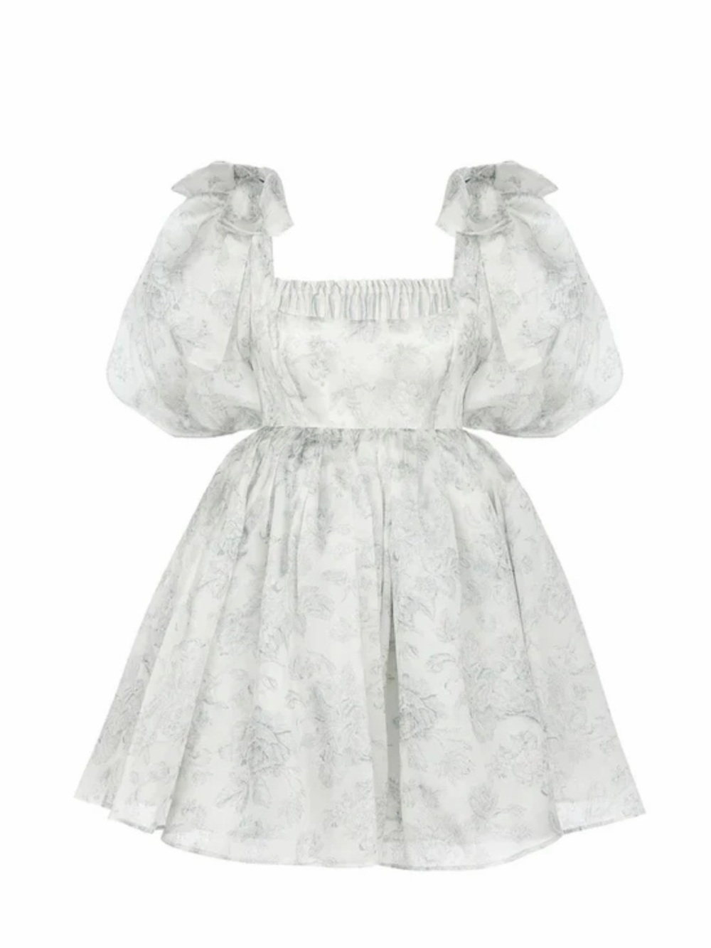 Selkie Austen Da Vinci Puff Dress XS NWT Floral Puff Sleeve Cottagecore